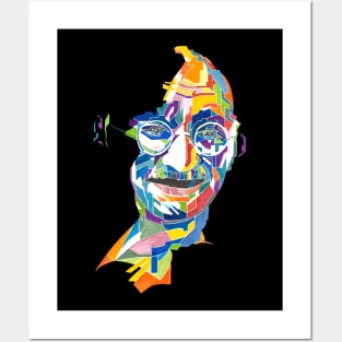 Smiling Mahatma Gandhi Posters and Art